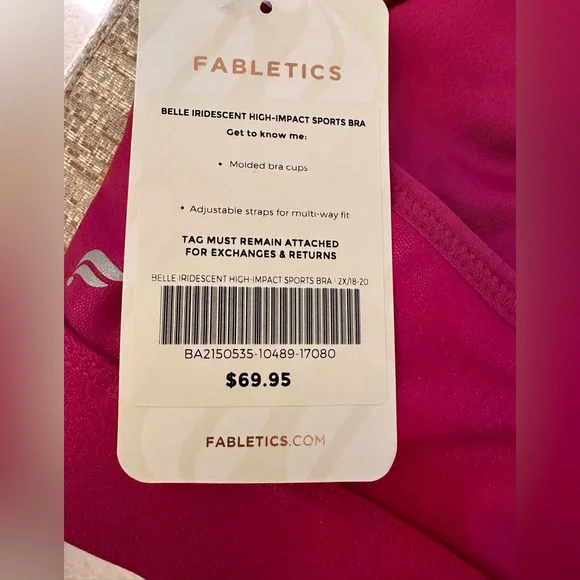Fabletics Belle Iridescent High Impact Sports Bra - Picture 6 of 11